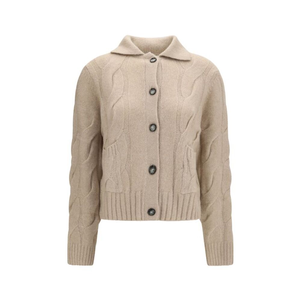 Allude Women Cashmere And Silk Sweater With Buttons